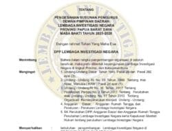 Kursi Panas LIN Papua Barat Daya Resmi Terisi, Jackson Sambow Jadi Nahkoda Baru