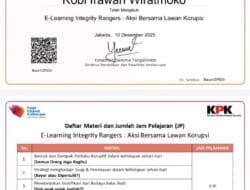 Ketua Umum LIN Robi Irawan Wiratmoko Tunjukkan Sertifikat Lawan Korupsi sebagai Bukti Komitmen