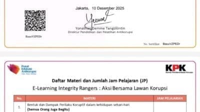 Ketua Umum LIN Robi Irawan Wiratmoko Tunjukkan Sertifikat Lawan Korupsi sebagai Bukti Komitmen