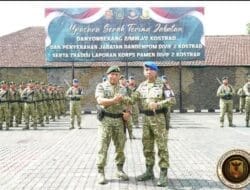 Panglima Pimpin serah Terima kepemimpinan Yonbekang 2 dan Denpom Divif 2 Kostrad