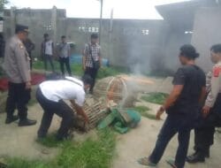 Polres Blitar Kota Tertibkan Arena Judi Sabung Ayam di Desa Jatilengger