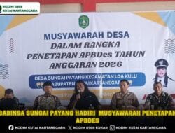 Babinsa Sungai Payang Hadiri Musyawarah Penetapan APBDes