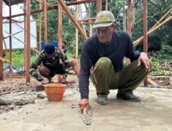 RTLH Masuk Tahap Pengecoran Lantai, Satgas TMMD Ke-127 Kebutan Pekerjaan