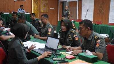 Korem 072/Pamungkas Terima Kunjungan Tim Audit Itjen TNI Periode I TA 2026