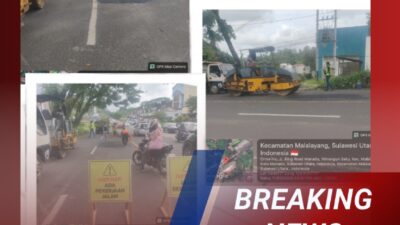 Gerak Cepat BPJN Sulut! Kasatker Ir. Ringgo Radetya Turun Langsung Perbaiki Jalan Berlubang di Ring Road Citraland Manado