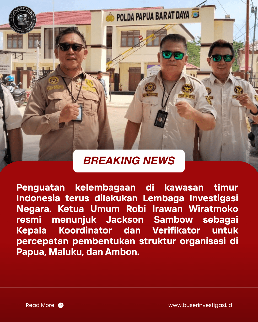 LIN Perkuat Struktur di Indonesia Timur, Jackson Sambow Ditunjuk sebagai Koordinator dan Verifikator