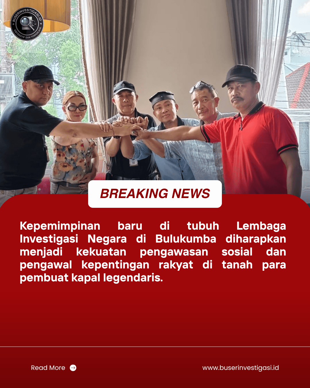 Resmi! Fahsar Budiman Kr. Naik Nahkodai Lembaga Investigasi Negara di Bulukumba, Siap Kawal Kepentingan Rakyat