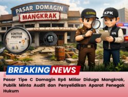 Pasar Domagin Rp6 Miliar Mangkrak, Publik Desak Audit