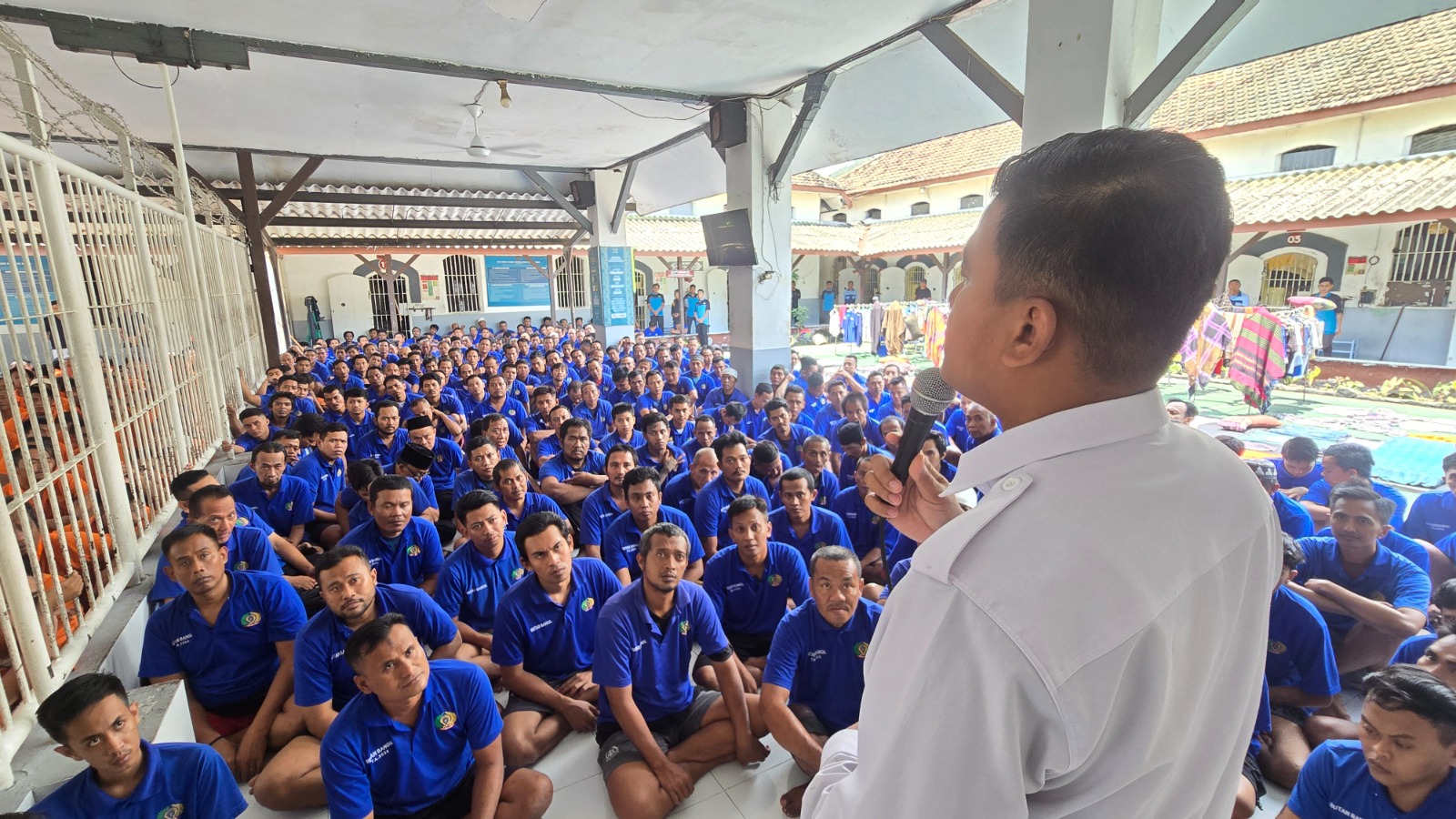 PASTIKAN LAYANAN TERTIB, Kepala Rutan Bangil Sosialisasi Kunjungan Hari Raya Idul Fitri