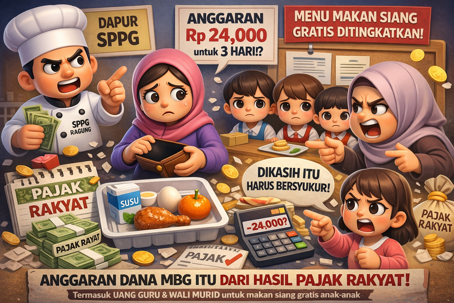 Porsi Mini Dapur SPPG Ragung Disorot, Asisten Sebut “Perintah Korwil”