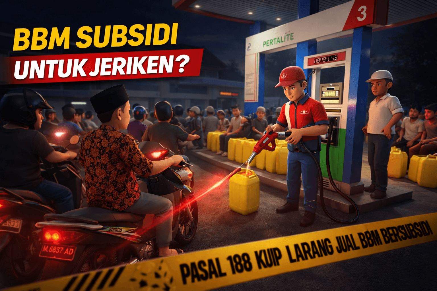 Di Saat Pemerintah Dorong Penghematan BBM, SPBU di Sampang Justru Disorot Layani Pengisian Jeriken