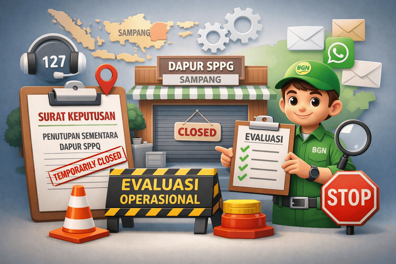 Badan Gizi Nasional Klarifikasi Penutupan Sementara Dapur SPPG di Sampang: Bagian dari Evaluasi Operasional