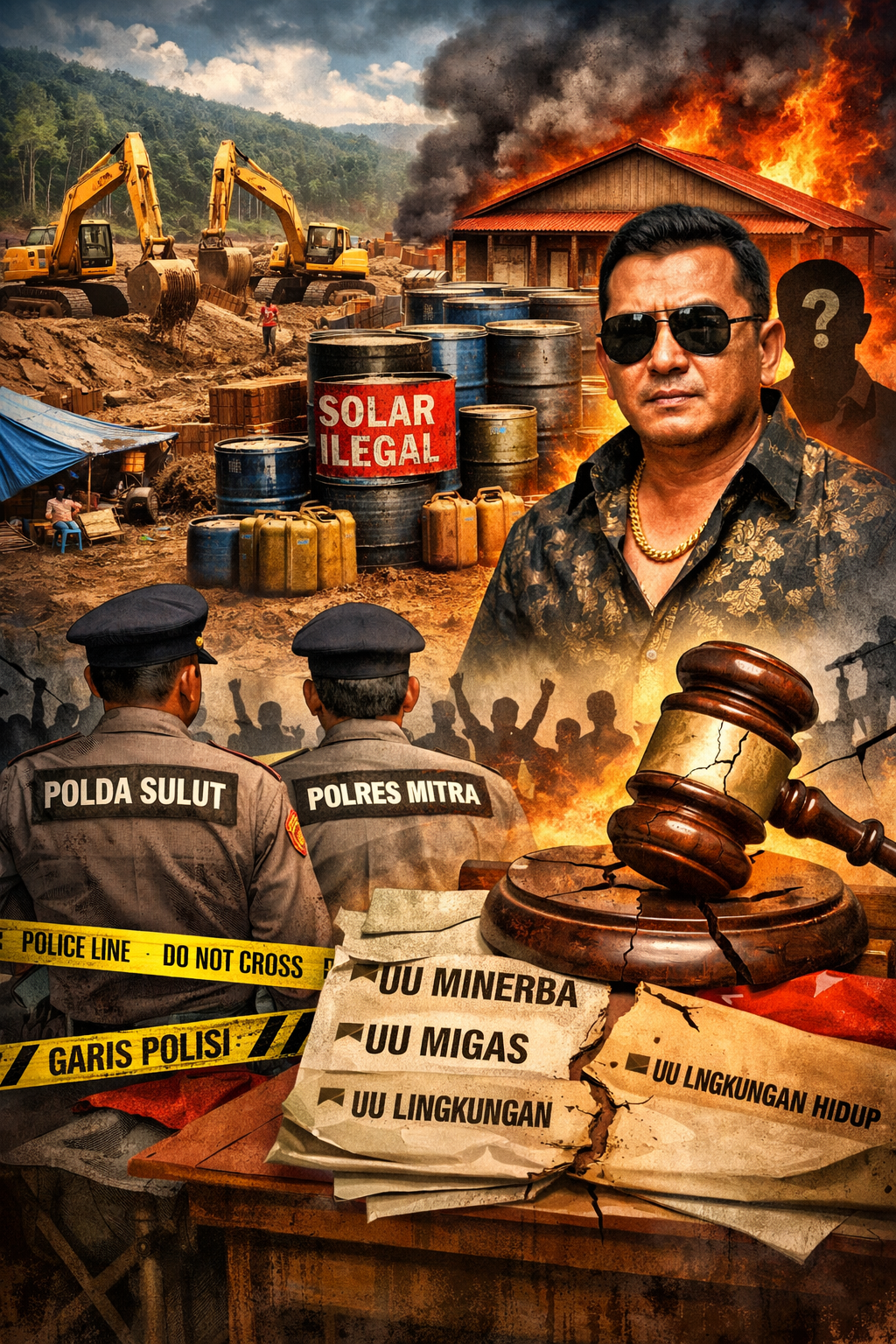 “Hukum Diuji di Alason: Dugaan PETI dan Solar Ilegal Seret Nama Uce Watuseke, Polda Sulut Didesak Bertindak”