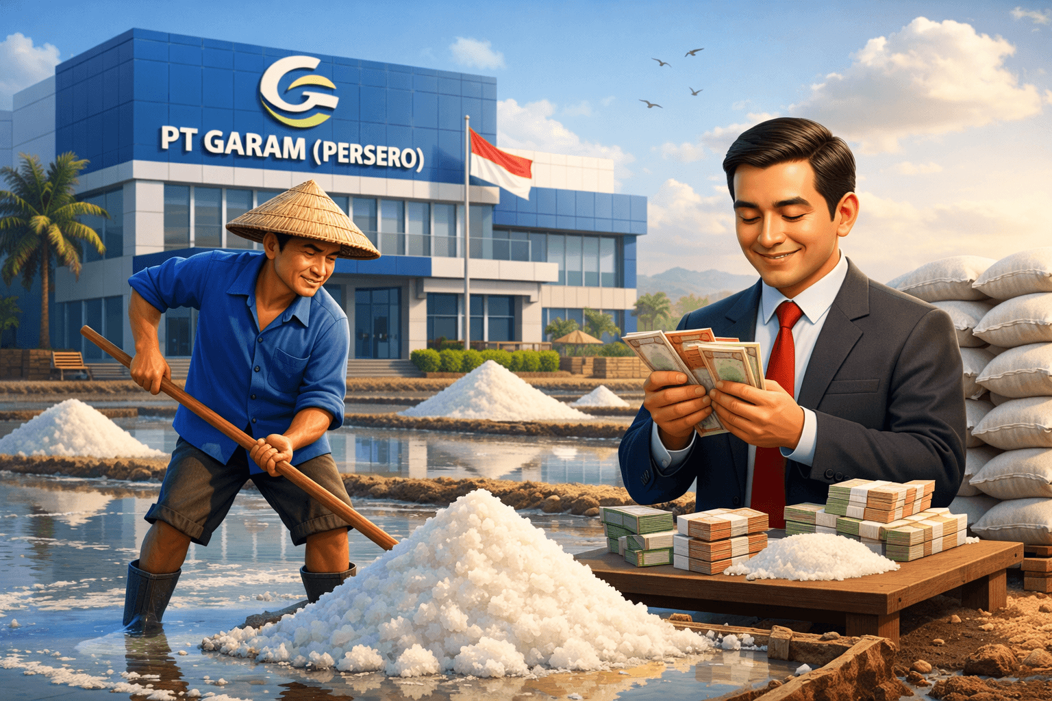 “Tambak Garam Madura: Aset Negara, Tapi Siapa yang Sebenarnya Menikmati Keuntungannya?”