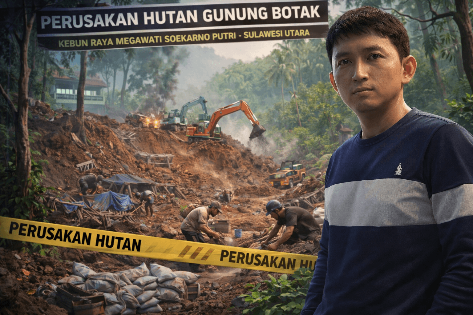 Gunung Botak Dirusak? Nama Alen Tarore Disorot, Publik Desak Copot & Proses Hukum