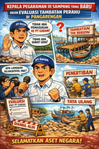KEPALA PEGARAMAN III SAMPANG YANG BARU AKAN EVALUASI TAMBATAN PERAHU DI PANGARENGAN