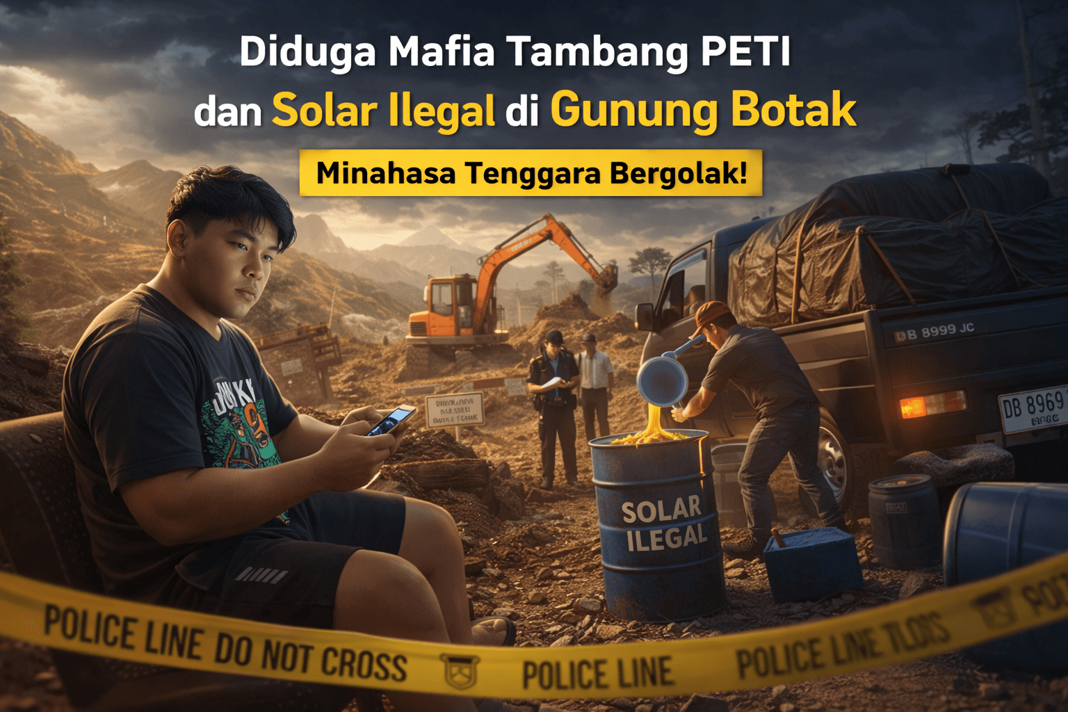 Solar Ilegal 2 Ton Lebih Diduga Masuk PETI Gunung Botak, Pengakuan Sopir Seret Nama Riski