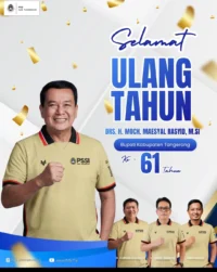 Ucapan Selamat HUT ke-61 untuk Bupati Tangerang dari Ketua Askab PSSI