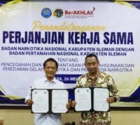 Perangi Narkoba, BNNK Sleman Gandeng BPN Perkuat Gerakan P4GN hingga Tingkat Pegawai