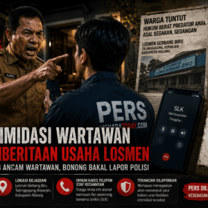 DIDUGA INTIMIDASI WARTAWAN TERKAIT PEMBERITAAN, OKNUM KADES DI MALANG TERANCAM DILAPORKAN