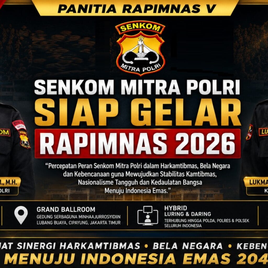 Senkom Mitra Polri Perkuat Sinergi Nasional Lewat Agenda Rapimnas 2026