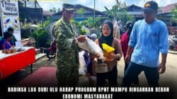 Babinsa Loa Duri Ulu Harap Program BPNT Mampu Ringankan Beban Ekonomi Masyarakat