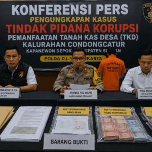 Polda DIY Bongkar Dugaan Korupsi Tanah Kas Desa Rp1,74 Miliar, Lurah Condongcatur Jadi Tersangka