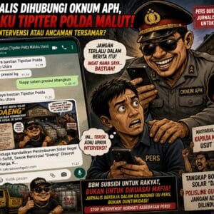 Usai Berita Dugaan Penimbunan Solar Terbit, Sejumlah Jurnalis Mengaku Dihubungi Sosok yang Mengatasnamakan Anggota Polda Maluku Utara