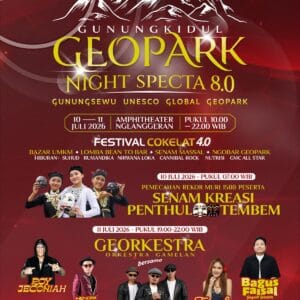 Geopark Night Specta 8.0 Siap Digelar, Gunungkidul Bidik Rekor MURI Lewat Senam Kreasi Penthul Tembem