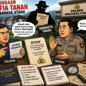 SP2HP Ungkap Penyelidikan Dugaan Mafia Tanah di Minahasa Utara Masih Berjalan, Pelapor Soroti Belum Dipanggilnya Saksi Kunci