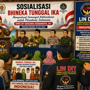 LIN DIY Apresiasi Sosialisasi Bhineka Tunggal Ika, Nilai Penguatan Toleransi dan Sinergi Ormas Sangat Penting