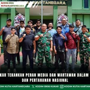Dandim Kukar Tekankan Peran Media dan Wartawan dalam Ketahanan dan Pertahanan Nasional