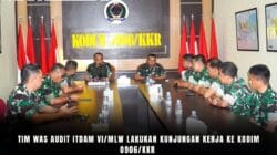 Tim Was Audit Itdam VI/MLW Lakukan Kunjungan Kerja ke Kodim 0906/Kkr