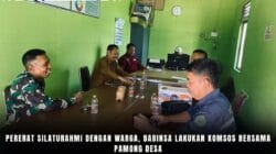 Pererat Silaturahmi dengan Warga, Babinsa Lakukan Komsos Bersama Pamong Desa