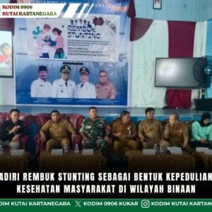 Babinsa Hadiri Rembuk Stunting Sebagai Bentuk Kepedulian Terhadap Kesehatan Masyarakat Di Wilayah Binaan