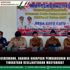 Melalui Musrenbang, Babinsa Harapkan Pembangunan Desa Mampu Tingkatkan Kesejahteraan Masyarakat