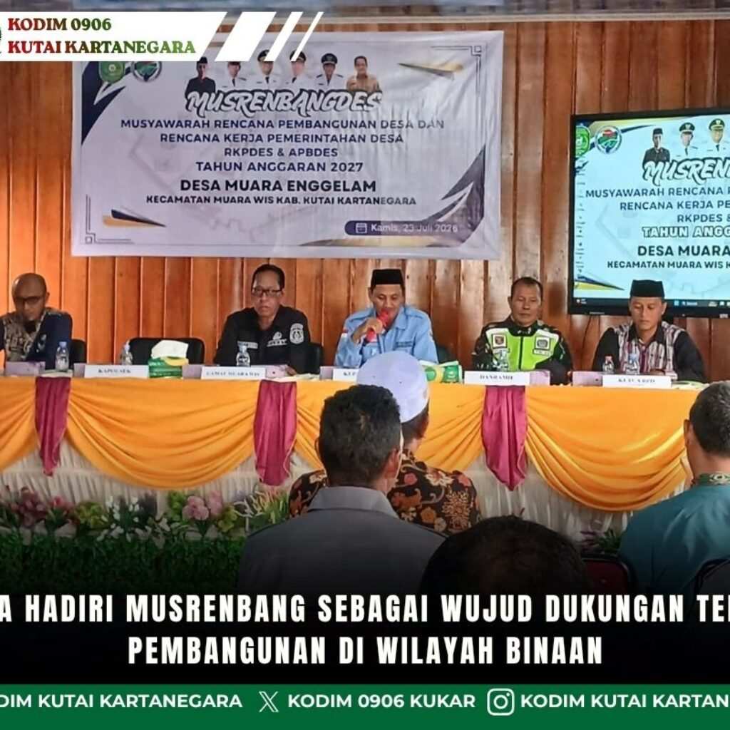 Babinsa Hadiri Musrenbang sebagai Wujud Dukungan terhadap Pembangunan di Wilayah Binaan