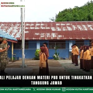 Babinsa Bekali Pelajar Dengan Materi PBB Untuk Tingkatkan Disiplin Dan Tanggung Jawab