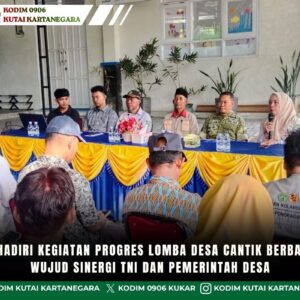 Babinsa Hadiri Kegiatan Progres Lomba Desa Cantik Berbasis Data, Wujud Sinergi TNI Dan Pemerintah Desa
