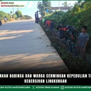 Kekompakan Babinsa dan Warga Cerminkan Kepedulian terhadap Kebersihan Lingkungan
