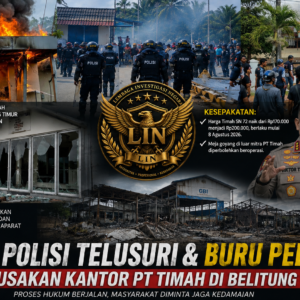 Polisi Buru Pelaku Perusakan Kantor PT Timah di Belitung Timur, Proses Hukum Mulai Bergulir