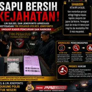 Sapu Bersih Kejahatan! LIN Sulsel dan DPC LIN Jeneponto Apresiasi Ketegasan Tim Pegasus Polres Jeneponto Ungkap Kasus Pencurian dan Narkoba