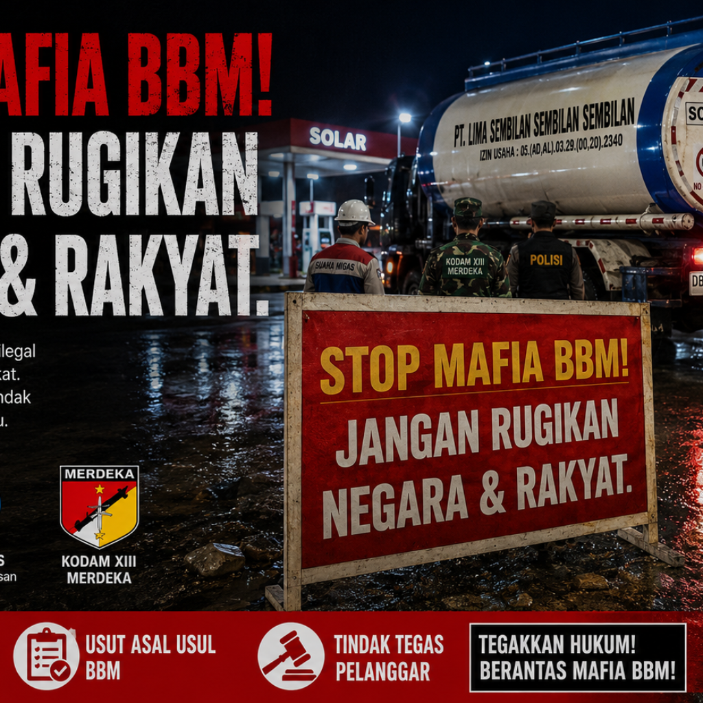 BBM Diduga Bermasalah di Tateli, Polda Sulut dan Pengawasan Migas Diminta Audit Bersama Kodam XIII/Merdeka