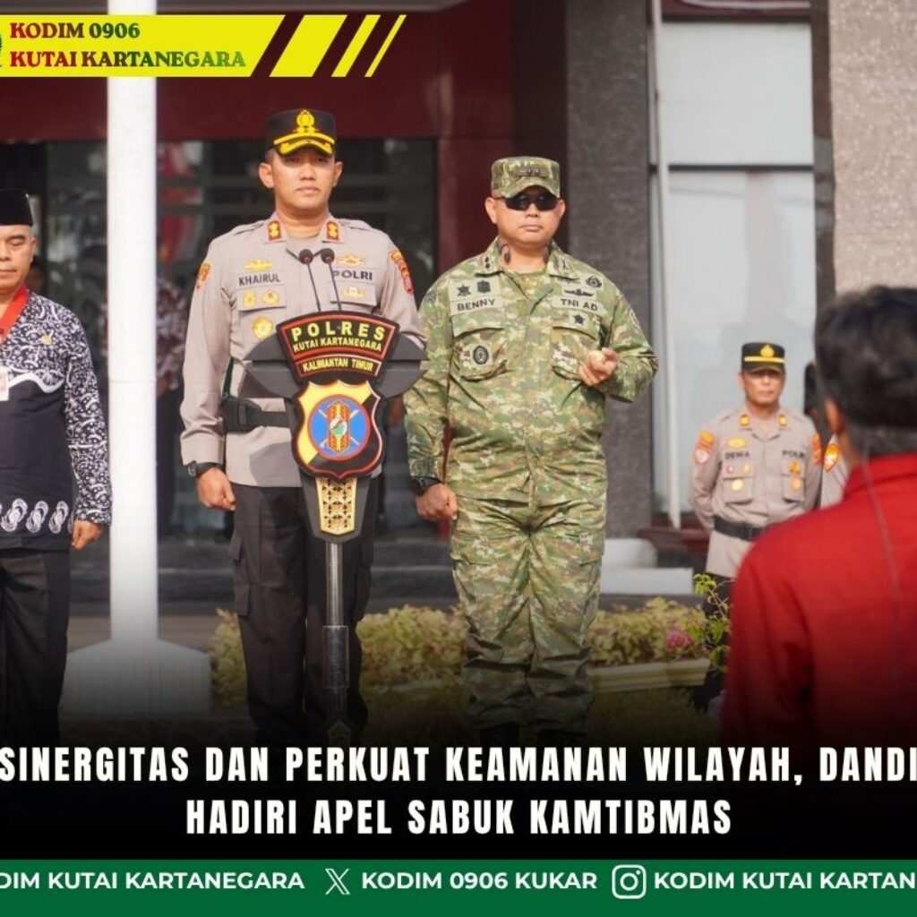 Tingkatkan Sinergitas dan Perkuat Keamanan Wilayah, Dandim 0906/Kkr Hadiri Apel Sabuk Kamtibmas