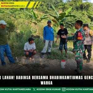 Stop Bakar Lahan, Babinsa Bersama Bhabinkamtibmas Gencar Edukasi Warga