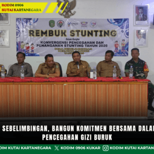 Babinsa Sebelimbingan, Bangun Komitmen Bersama dalam Upaya Pencegahan Gizi Buruk