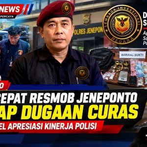 DPD LIN Sulsel Apresiasi Gerak Cepat Satreskrim Polres Jeneponto Ungkap Dugaan Curas