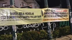Pasca Demo di Depan Gramedia, Spanduk Penolakan Aksi Bermunculan di Sejumlah Titik Yogyakarta