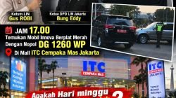MOBIL PLAT MERAH DG PARKIR DI MALL DILUAR JAM DINAS, LIN SOROT ETIKA PEMAKAIAN ASET NEGARA