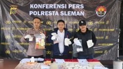 Polresta Sleman Bongkar Peredaran Tembakau Sintetis, Cairan Sintetis dan Sabu, Tiga Orang Ditangkap